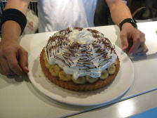 キャラメルバナナタルト