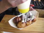 マヨネーズを塗っています